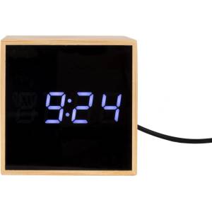 Karlsson Будилник LED Mini Cube от бамбук (KA5723) Будилник