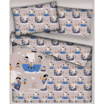 Bavlnená látka vzor kapitán, metráž 160 cm