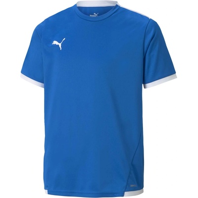Puma Juniosrské futbalové tričko TEAM LIGA JERSEY JR modrá biela