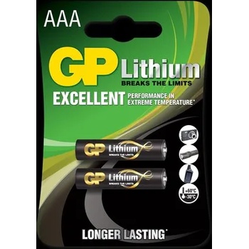 GP Batteries Литиева батерия gp cr03 aaa 1, 5v 2бр. в блистер (gp-bl-24lf-u2)