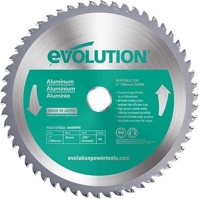 Evolution 180x20mm na hliník 54Z EV018054