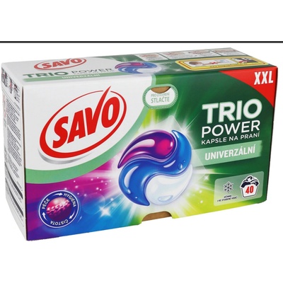 Savo Trio Power Univerzálne kapsule 40 PD