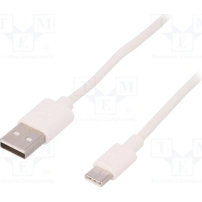 Goobay 59132 USB 2.0, USB 3.1, USB A vidlice, USB C vidlice, 3m, bílý