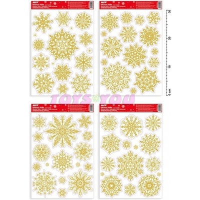 MFP Paper Okenní fólie vánoce glitr VA010 20 x 30 cm