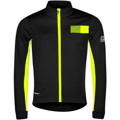 FORCE zimná bunda FROST softshell čierna-fluo veľkosť 4XL