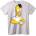 NOONEBRAND Тениска Хомър Симпсън бира - 2XL, White