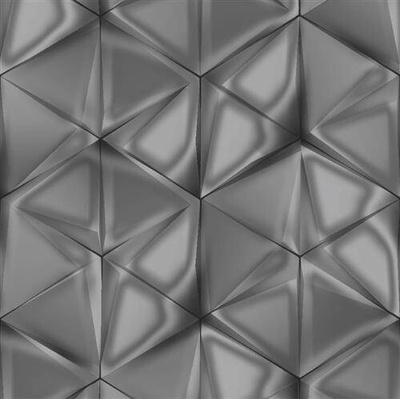 Vliesová tapeta na zeď IMPOL Onyx M34909 rozměr 10,05 m x 0,53 m 3D hexagony hnědé UGÉPA