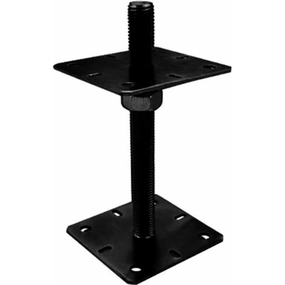 Domax zaskrutkovacia pätka stĺpika nastaviteľná závitová PSR 130 M24 - 130 x 250 x M24 x 4 mm 4 ks