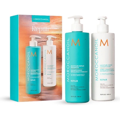 Moroccanoil Комплект шампоан и баслам - дълбоко възстановяване Morooccanoil Repair Set Duo 2х500ml