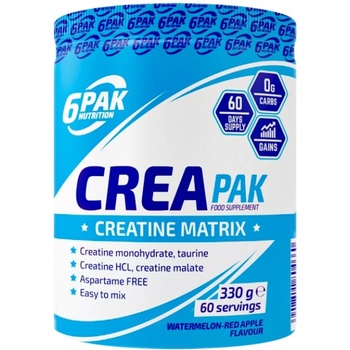 Image 1 of 6PAK Nutrition CREA PAK (Creatine Matrix) [330 грама] Ябълка с диня