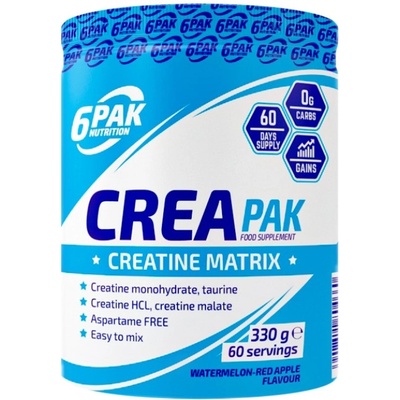 6PAK Nutrition CREA PAK (Creatine Matrix) [330 грама] Ябълка с диня