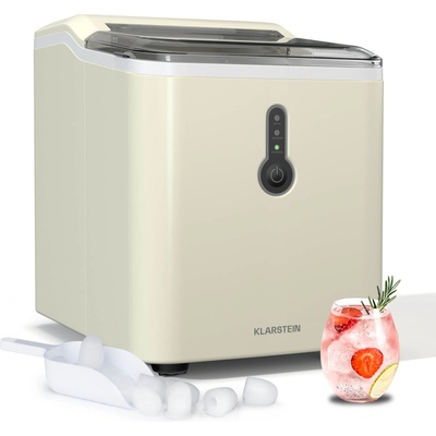 Klarstein ChillOut Ice Cube Maker, 12 кг/ден, 9 кубчета лед за 8 минути, 120 W, резервоар за вода (TK49-ChillOut-CR) (TK49-ChillOut-CR)