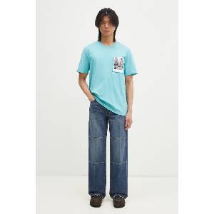 Helmut Lang Памучна тениска Pstcard T Bk. Mal Lt (O10HM516)