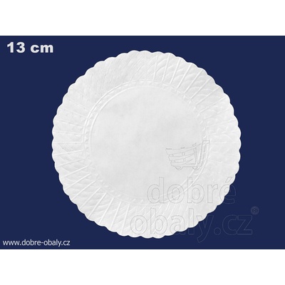 Rozetky do podšálku průměr 13 cm - bílé (500 ks)