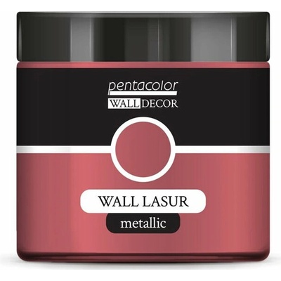 Pentart Wall Decor metalická lazúra 500 ml Perleťová ružová