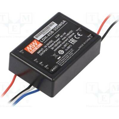 MEAN WELL LDH-45B-350WDA Měnič: DC/DC; 44,1W; Uvst: 18÷32VDC; Uvýst: 36÷126VDC; Ivst: 2,1A