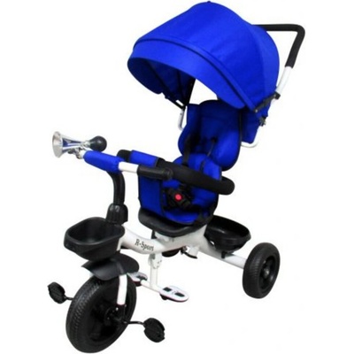 Mamido T4 R Sport modrá s EVA kolesami, otáčacia o 360 stupňov, brzda, voľnobežka