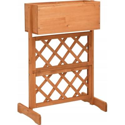 VidaXL Květináč 45 x 30 x 74 cm plast oranžový