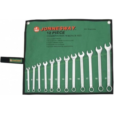 Jonnesway Očkoploché klíče 8-21 mm 12 ks W26112SB