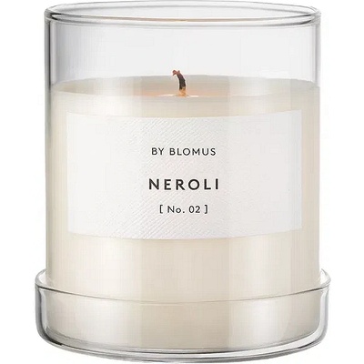Blomus (Германия) Ароматна свещ BLOMUS VALOA с аромат Neroli - Ø9 х h9 см - цвят бял (BLOMUS 65544)