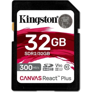 Image 1 of Kingston Canvas React Plus SDHC 32GB UHS-II/U3/C10 (SDR2/32GB)