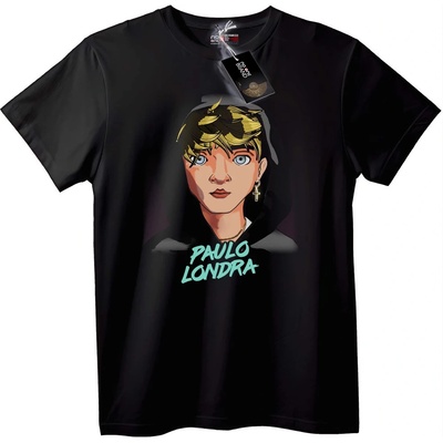 NOONEBRAND Тениска PAULO LONDRA Аниме - L, Black