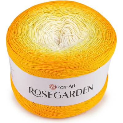 Prima-obchod Bavlněná pletací příze Rosegarden 250 g, barva 21 (309) oranžová žlutá