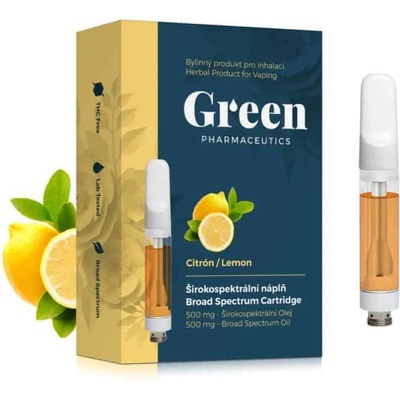 Green Pharma CBD Vape Pen Kit inhalátor, 450 mg 94% CBD Oil