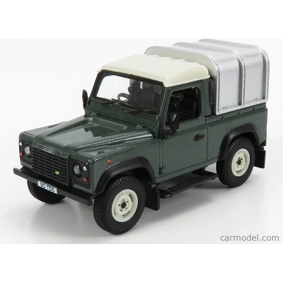 Britains Land rover Land Defender 90 Pick-up Closed 1984 Zelené Stříbro 1:32