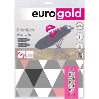 Eurogold КАЛЪФ ЗА ДЪСКА ЗА ГЛАДЕНЕ 114 x 34 cm metallic eurogold (7640114039744)