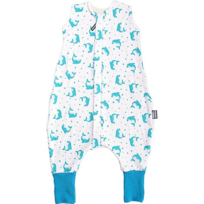 Kaarsgaren Merino spací pytel bio delfín aqua nohavice