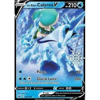Pokémon CRE 045/198 Ice Rider Calyrex V (advent calendar) - Chilling Reign
