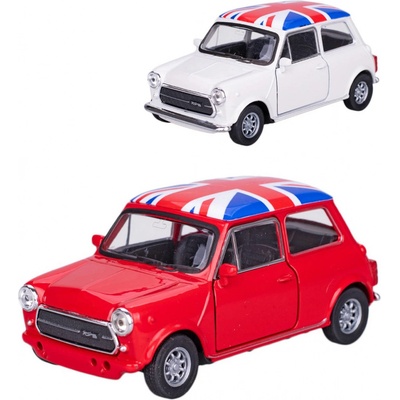 WELLY Auto Mini Cooper 1300 UK kov zpětný chod 11cm 2 barvy