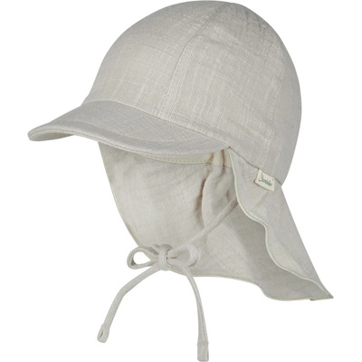 Sterntaler Детска шапка с козирка Sterntaler Kid's Schirmmütze Nacken Uni Cotton Cap - Lichtgrau - размер 51 cm (904-4918-0515)