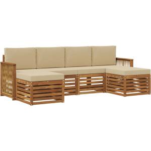 vidaXL Комплект дивани за открито 5 бр (3384689)