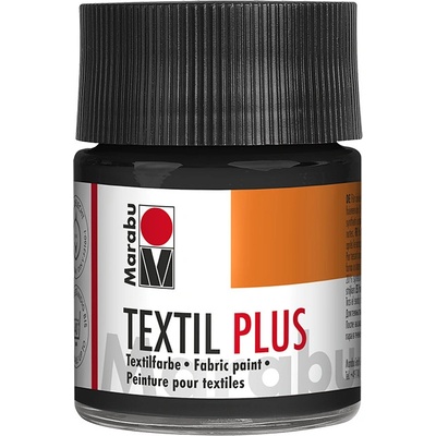 Marabu textil plus barva na textil 50 ml černá 073