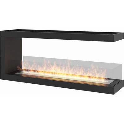 InFire Voľne stojaci biokrb 120 x 50 x 30 cm čierny