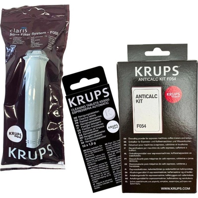 Krups F08801 Aqua Claris + F0540010 odvápňovač + XS300010 čisticí tablety