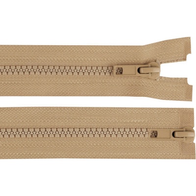 Zip kostěný No 5 dělitelný 2 jezdce / dvoucestný 75 cm bundový Varianta: 308 hnědá přírodní, Balení: 1 ks