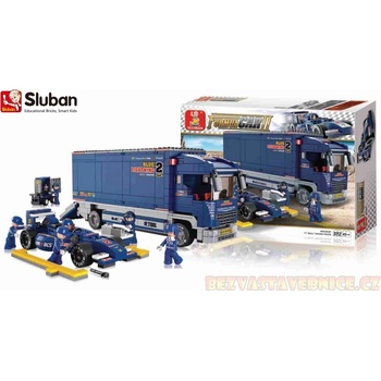 Sluban B0357 Formule F1 s přepravním náklaďákem