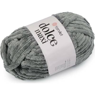 Pletací žinylková příze Dolce Maxi 200 g Varianta: 10 (760) šedomodrá, Balení: 1 ks 44261/89690/205577