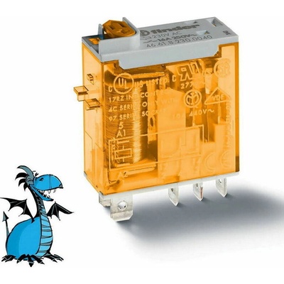 Miniaturní průmyslové relé, DIN, 1P/16A, 230V AC, MA_MI FINDER 46.61.8.230.0040