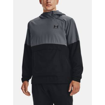 Image 1 of Under Armour UA Woven Asym Zip Pullover T-shirt Under Armour | Siv | МЪЖЕ | M