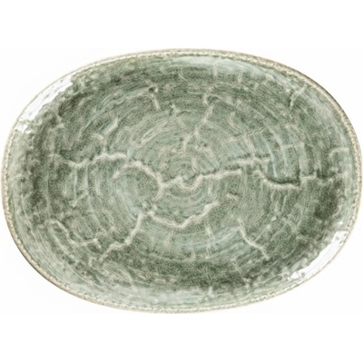 RAK Porcelain Krush tanier oválny 32 x 24 cm, zelený KSOP32SG-6