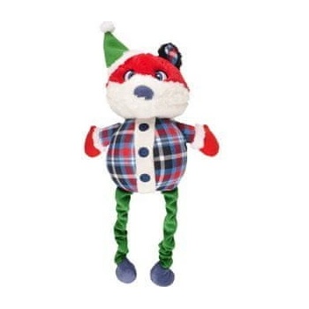 Flamingo Vianočná líška plyšová pre psov 51 cm