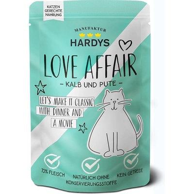 Hardys Love Affair, telecí a krůta 12 x 100 g