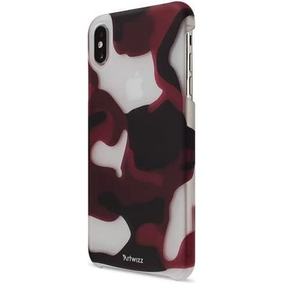 Artwizz Camouflage Clip Case - поликарбонатов кейс за iPhone XS Max (червен)