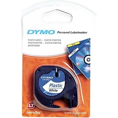 Páska Dymo 12mm 59422, LetraTag biela plastová
