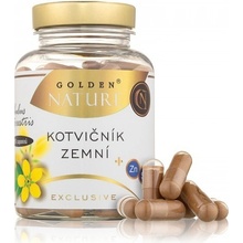 Golden Natur Kotvičník zemní 90% Zinok + selen 100 kapsúl