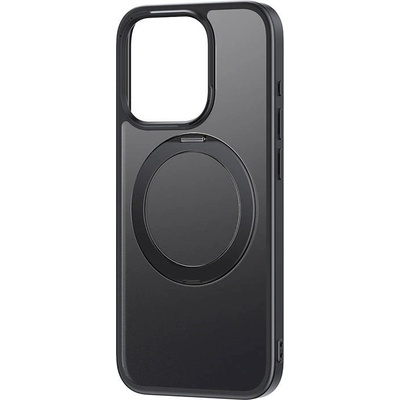 Baseus CyberLoop Magnetic Case - хибриден удароустойчив кейс с MagSafe за iPhone 15 Pro Max (черен-прозрачен)